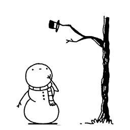 Stuck snowman